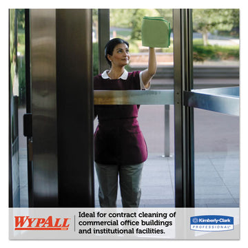 WypAll® Microfiber Cloths, Reusable, 15 3-4 X 15 3-4, Green, 24-carton freeshipping - TVN Wholesale